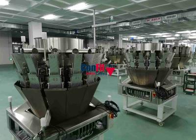 China 1000gram Automatic Weight Packing Machine 14 Head Weigher Single Layer Screw 2 Liter for sale