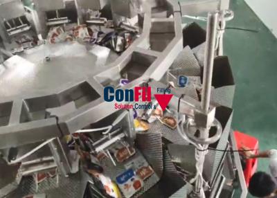 China Multihead Weighing Machine Multihead Weigher for Counting Pouches or Dry Food Overweight Discharge for sale