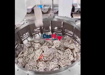 China 60bpm Multihead Weigher Packing Machine For Fresh Cut Vegetables Packing Line for sale