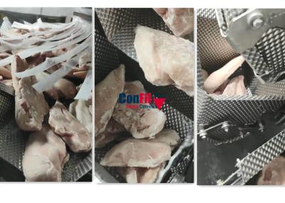 中国 10 KGの凍結する鶏の肉付けの多ヘッド袋のパッキング機械14頭部 販売のため