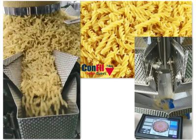 China Multihead-Nahrungsmitteltaschen-Verpackungsmaschine für verpackendes System Teigwaren Rotini-freien Flusses VFFS zu verkaufen