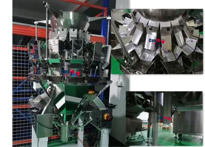 Cina sistema dell'imballaggio della macchina imballatrice VFFS del pesatore di Multihead dei grani di cereali del riso 12Head in vendita
