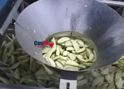 China Multihead Weigher Packing Machine for Apple Slices Packing System with Traysealer for sale