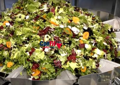 China Multihead Weighing Machine Multihead Weigher for Vegetable Lettuce Leaf Shap Salad Filling Weigher for sale