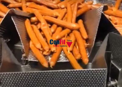 Chine Machine à emballer de peseur de Multihead pour le système de conditionnement de saucisse avec la CARTE de Traysealer à vendre