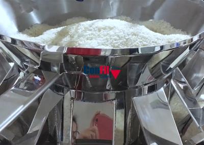 China Pesador de Multihead da máquina de peso de Multihead para a máquina de enchimento impermeável dos cereais do arroz à venda
