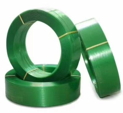 China 16mm Green Plastic Packing Belt PET Polyester Strapping For Roll / Carton / Pallet à venda
