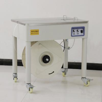 China Upright Semi Auto Polypropylene Banding Machine Strapping Packing Machine for sale