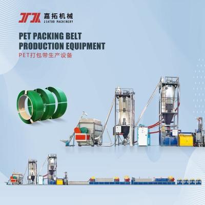 China Tensile Strength 850kgs Plastic PET Strap Making Machine Production Line for sale