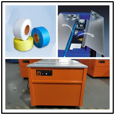 China High-End Friction Fusion Technology Box Strapping Machine for High-Efficiency Packing  Desktop strapping machine for sale