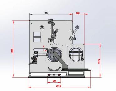 Chine Servo-moteur ligne machine de remontage automatique pour la bande de fixation remontage automatique à vendre