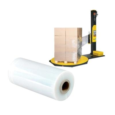 China 25 Micron Stretch Wrapping Film Hand Use LLDPE Stretch Film Roll for sale