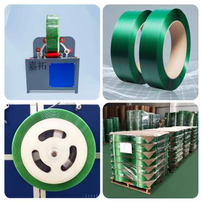 China Polyester Polymer Fiber Ajustable Speed Coating Cord Composite Strap Making Machine zu verkaufen