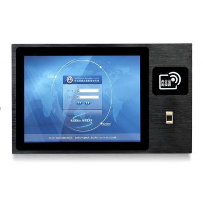 China Pc de pantalla táctil industrial de 18,5 pulgadas con lector de huellas digitales NFC RFID en venta