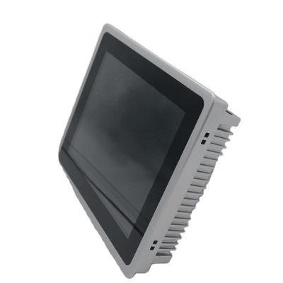 China panel de pantalla táctil de aluminio de alto brillo de 10,4 pulgadas sin ventilador PC todo en uno computadora robusta con quiosco HMI de automatización en venta