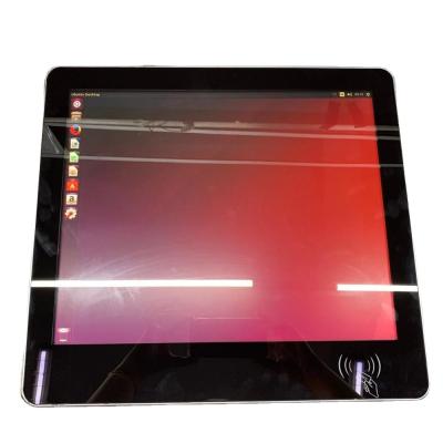 China Industrial impermeable 17 pulgadas capacitiva pantalla táctil todo en un ordenador con NFC RFID Reader Windows Linux en venta