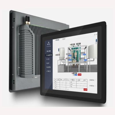 China rugged 15 inch fanless industrial panel pc touchscreen with waterproof anti-dust function for Numerical control equipment for sale