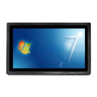 China 21.5 Inch Industrial HMI Touch Panel PC Computer With 2 RJ45 Lan 6 COM Rugged Metal Casing for sale