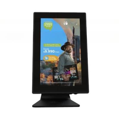 China 14 Inch full color 4G WIFI network LED LCD Android screen advertising signage video player with standing for desktop for sale
