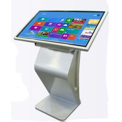 China 43'' Floor Stand LED LCD Capacitive Touchscreen PC Kiosk Interactive Selfie Service for sale