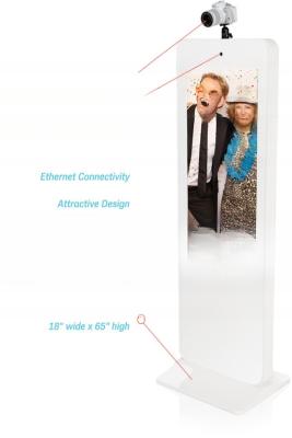 Китай Дешевый 42-дюймовый сенсорный экран фотокабинка для свадебной вечеринки портативный фотокабинка продается