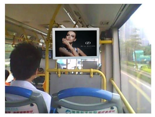 Quality Metal 15.6 Inch Bus TV LCD LED Monitor For Advertising Video Signage Display 12V for sale