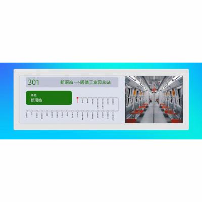 China Ecrã LCD de barra esticada de 500-700 Nits para Metro com entrada HDMI VGA à venda