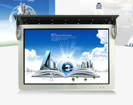 Quality Metal 17 Inch Auto Car Bus Monitor LCD 4G Android TV For Advertising Video for sale