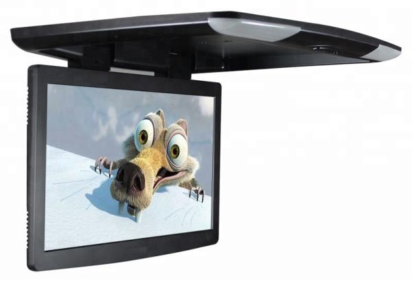 Quality Roof Mounted 18.5'' 19'' Flip Down Coach LCD Multimedia Monitor With SD USB for sale