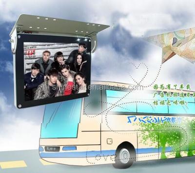 China 15'' Roof Fixing TFT Coach Bus 4G WIFI GPS LCD Video AD Monitor Android Screen for sale