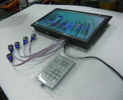 China Display de 10 pulgadas de marco abierto LCD de señalización digital con botones externos para publicidad en venta