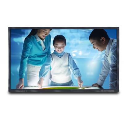 China pantalla táctil de pared de 75 pulgadas de alto brillo Tabla interactiva de E con PC en el interior en venta