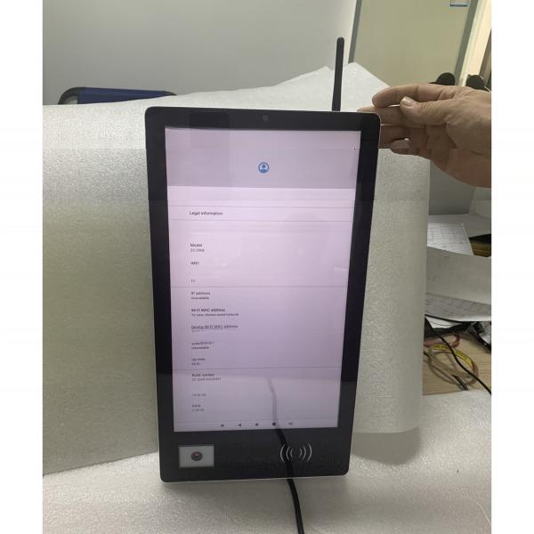 Quality 15.6 Inch Industrial Android Tablet Touch Screen Computer Kiosk With Webcam RFID IC Reader QR Scanner for sale