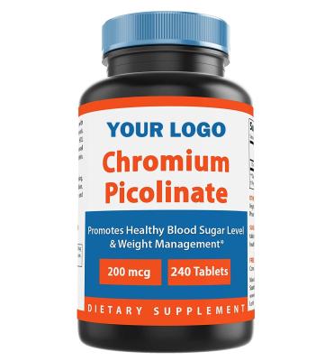 China Support Healthy Blood Sugar Level & Weight Management Chromium Picolinate Tablets OEM for sale