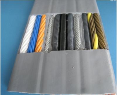 China Shielded Flat  Cable with Steels  with CAT6E Network cable for Elevator or Lift Use for sale