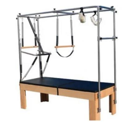 China Houten trapezetabel Pilates Gym-oefenmachine met veren Te koop