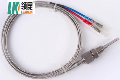 China SS321 Exhaust Gas Temperature Probe MgO 0.3MM Water Temperature Sensor 1/8 NPT for sale