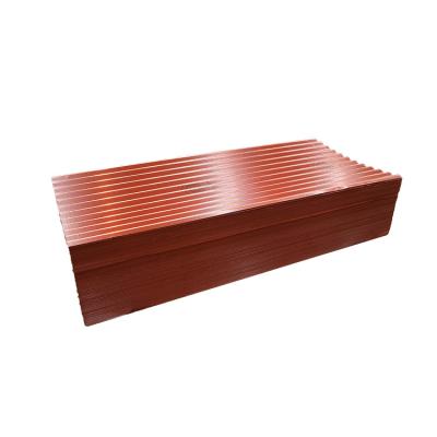 China Hoja de techo de 20g PPGI Hojas de perfil recubiertas de color corrugado de 0,11 mm en venta
