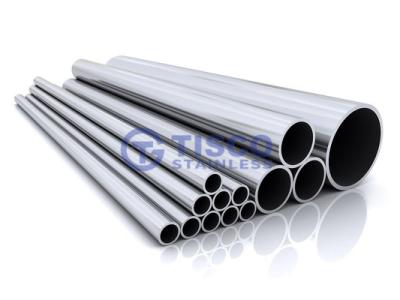 China Tubo de tubos de aço inoxidável de alta pressão Cor prateada rígida Polido comprimento personalizável à venda
