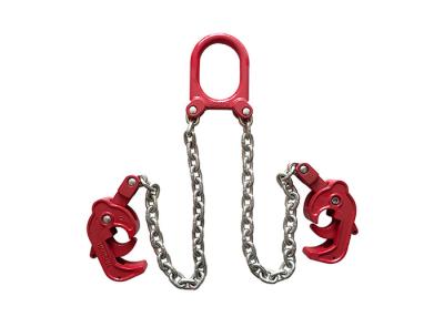 China DN500A Chain Sling Drum Lifter High Tensile Strength Forged Below Hook Drum Lifter for sale