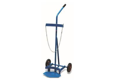 China AC10 AC10-01 Steel Bottle Trolley Cylinder Handling Trolley With Solid Rubber Wheels Capacity 10L-50L for sale