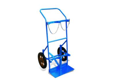 China AC20A Two Cylinders Powder Coated Steel Trolley Steel Bottle Trolley Load Capacity 50L for sale