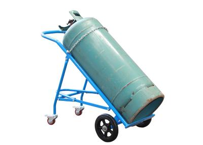 China TY140 Cylinder Hand Truck Cylinder Handling Trolley With Wear Resistant Solid Rubber Wheels Load Capacity 400kg for sale