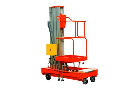 China GTWY-1000 Single Mast Aluminum Aerial Work Platform Lift Rated Capacity 150kg for sale