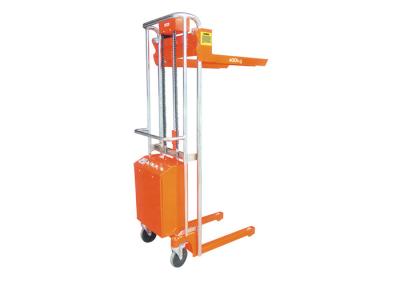 China Overload Protection Semi Electric Hydraulic Mini Pallet Stacker Capacity 400Kg for sale