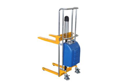 China EF Semi-Electric Hydraulic Stacker With Low Profile Forks Capacity 400Kg for sale