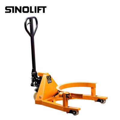 China Sinolift HJ365 hand hydraulic 55 gallon oil drum pallet truck for sale