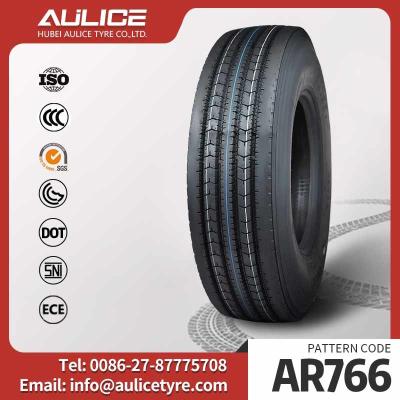 China AR766 12R22.5 Tyre With Reinforced Bead And ECE CCC GCC SNI ISO DOT Certification for sale