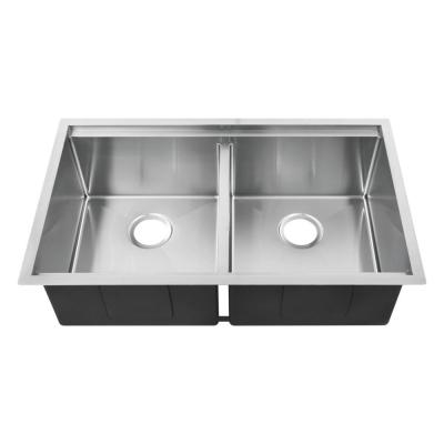 China Modern Style Double Bowl Stainless Steel Sink Undermount For Kitchen for sale