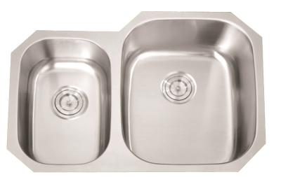 China Quiet Performance Double Bowl Kitchen Sink For For Hotel / Restaurant / Home for sale